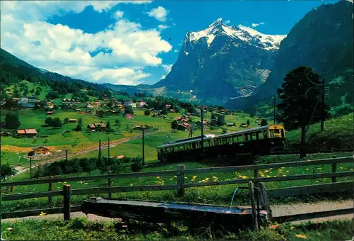 Ansichtskarte Grindelwald Wetterhorn, Bergbahn 1974