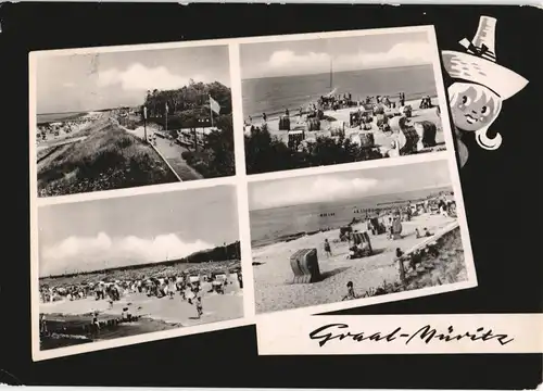 Ansichtskarte Graal-Müritz DDR Mehrbild-AK Ostsee Strand Ansichten 1965/1964
