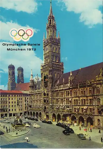 München Rathaus (Town Hall) zu Zeiten der Olympischen Spiele 1972