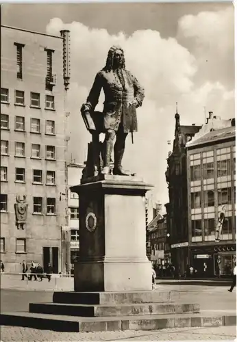 Ansichtskarte Halle (Saale) Händel-Denkmal zu DDR-Zeiten 1973