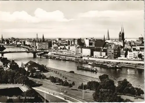Ansichtskarte Bremen Stadt Panorama-Ansicht 1969