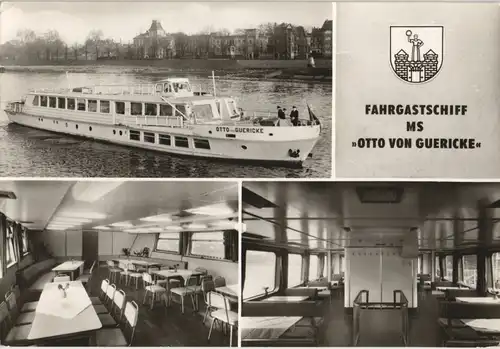 Magdeburg FAHRGASTSCHIFF MS OTTO VON GUERICKE Weiße Flotte DDR Magdeburg  1968