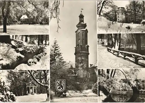 Ansichtskarte Weimar DDR Mehrbild-AK Stadt-Ansichten im Winter 1973/1971