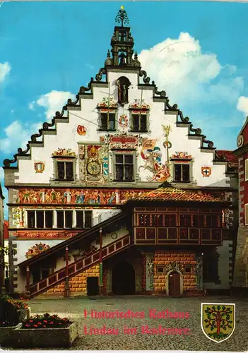 Ansichtskarte Lindau (Bodensee) Altes historisches Rathaus (Town Hall) 1982