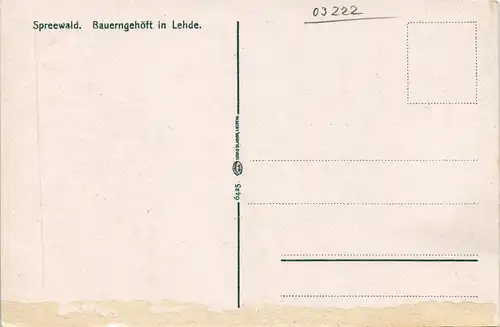Lehde (Spreewald)-Lübbenau   Lědy Lubnjow Bauerngehöft - Kahn und Frauen 1912
