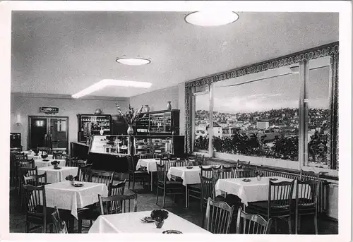 Ansichtskarte Stuttgart Gastraum - Kaufhaus Union 1953
