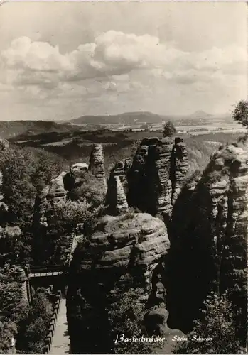 Ansichtskarte Rathen Basteibrücke Sächsische Schweiz DDR AK 1970