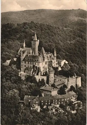 Wernigerode Schloss Feudalmuseum Panorama Gesamtansicht DDR AK 1964