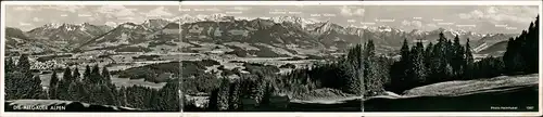 Ansichtskarte Sonthofen Totale - 3 teilige Klappkarte 1962