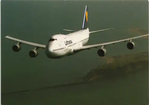 Lufthansa Boeing 747-200 Jumbo-Jet Flugwesen Flugzeug Airplane AK 2000