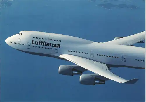 Lufthansa Boeing 747-400 Flugwesen Flugzeug Airplane Motiv-AK 2000