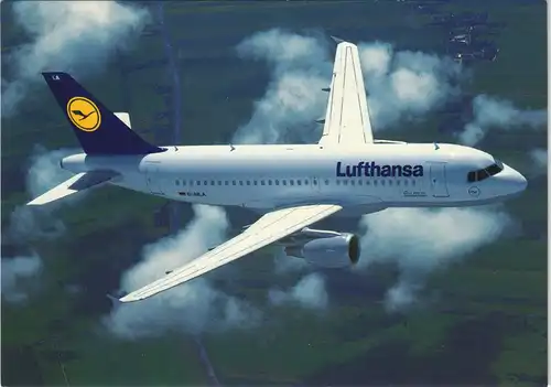 Ansichtskarte  Lufthansa Airbus A319-100 Flugwesen Flugzeug Airplane AK 2000