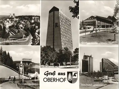 Oberhof (Thüringen) u.a. Rennschlittenbahn, Großgaststätte Oberer Hof uvm. 1976