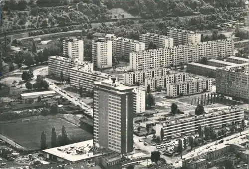 Postcard Prag Praha Luftbild Hochhäuser 1969