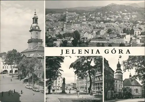 Hirschberg (Schlesien) Jelenia Góra Totale, Kirche, Straße 1972