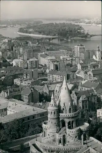 Postcard Budapest Blick auf die Stadt 1965