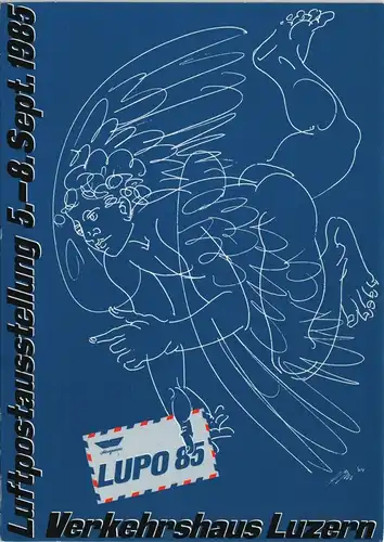 Luftpostausstellung  Offizielle Karte LUPO 85 Flugwesen - Flugzeuge 1985