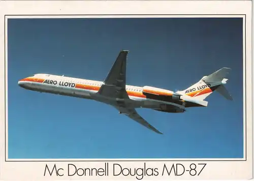 Ansichtskarte  AERO LLOYD Mc Donnell Douglas MD-87 Flugwesen - Flugzeuge 1971