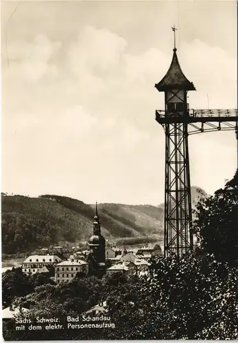 Ansichtskarte Bad Schandau mit dem elektr. Personenaufzug 1971