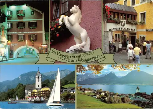 St. Wolfgang im Salzkammergut Weisses Rössl Romantik-Hotel Mehrbildkarte 1991