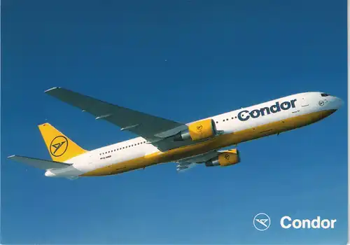 Ansichtskarte  Condor Boeing 767 Flugwesen - Flugzeuge 1996