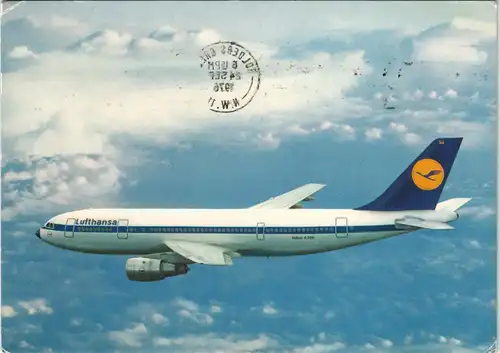 Ansichtskarte  Flugwesen - Flugzeuge Lufthansa Airbus A 300 1976