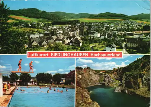 Siedlinghausen-Winterberg Mehrbildkarte mit 3B Hochsauerland Region 1972