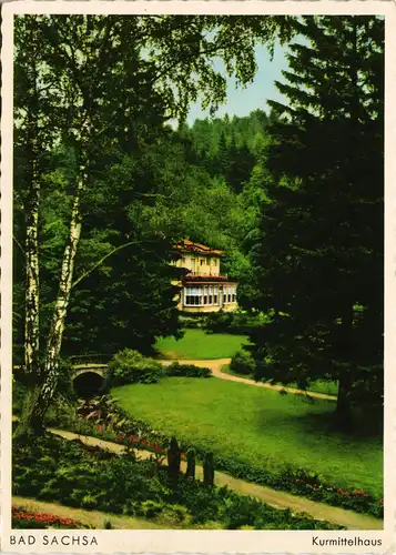 Ansichtskarte Bad Sachsa Kurmittelhaus 1961