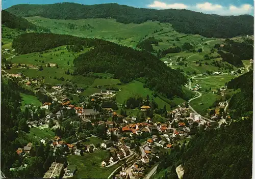 Ansichtskarte Todtmoos Luftbild, Überflugkarte 1970