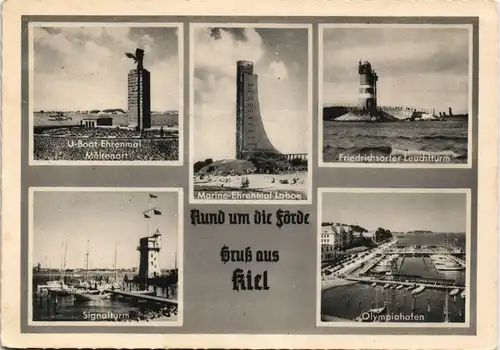 Möltenort-Heikendorf U-Boot-Ehrenmal, Marine-Ehrenmal, Olympiahafen 1955