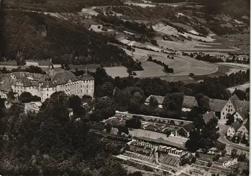 Ansichtskarte Langenburg Schloss Langenburg im Hohenloher Land 1955/1988