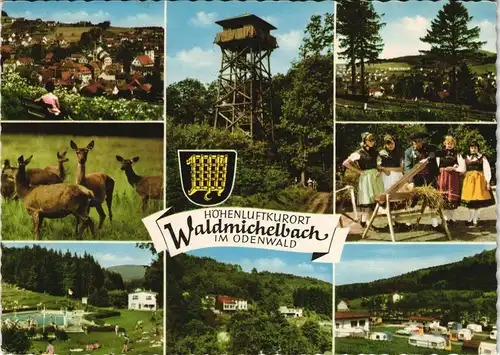 Waldmichelbach Mehrbildkarte mit Orts- und Umland-Ansichten 1967