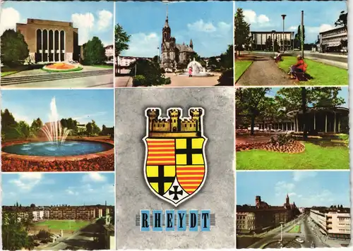 Rheydt-Mönchengladbach Mehrbild-AK mit Rheydt Stadtteilansichten 1975