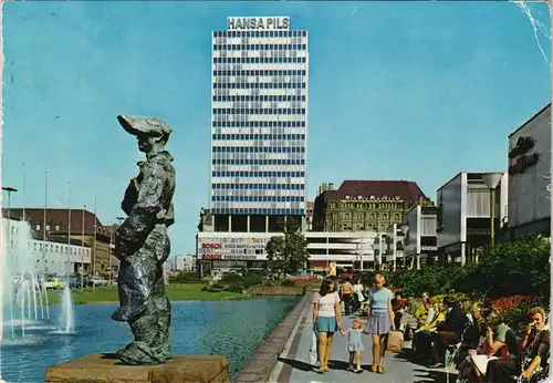 Dortmund Königswall, Personen, Denkmal, Hochhaus "Hansa Pils" 1978