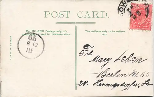 Postcard Glasgow Panorama-Ansicht Kunst-Akademie, Art Gallery 1904