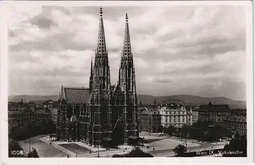 Ansichtskarte Wien Votivkirche Kirchen Gesamtansicht Stadt Panorama 1941