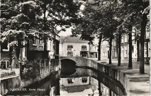 Postkaart Oudewater Korte Haven 1960