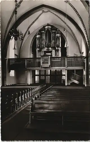 Ansichtskarte Borgholzhausen Evgl.-luth. Kirche Barocker Orgelprospekt 1960