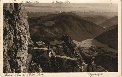 Bayrischzell Wendelstein Gipfelweg Wendelsteinhaus Panorama 1928
