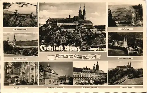 Bad Staffelstein Kloster & Schloss Banz mit Umgebungs-Ansichten 1950