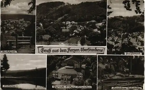 Ansichtskarte .Bayern Mehrbild-Gruss-AK aus dem Herzen Oberfrankens 1960