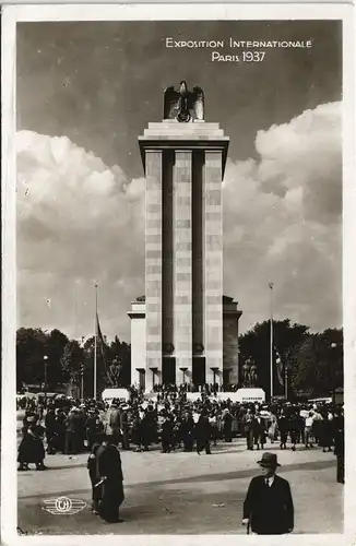 CPA Paris EXPOSITION INTERNATIONALE Pavillon Allemangne 1937