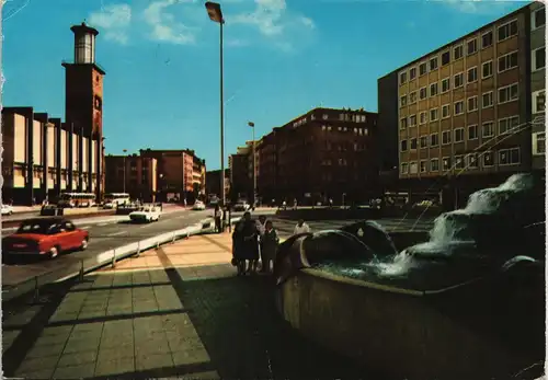 Ansichtskarte Hagen (Westfalen) Matare Brunnen und Rathaus 1974