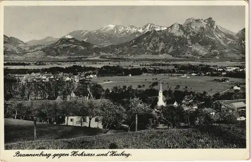Ansichtskarte Brannenburg Panorama-Ansicht 1941