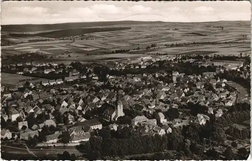 Ansichtskarte Hofgeismar Luftbild Gesamtansicht vom Flugzeug aus 1957