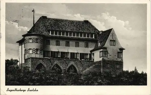 Ansichtskarte Iserlohn Jugendherberge Jugendherbergswerk Westfalen-Lippe 1950