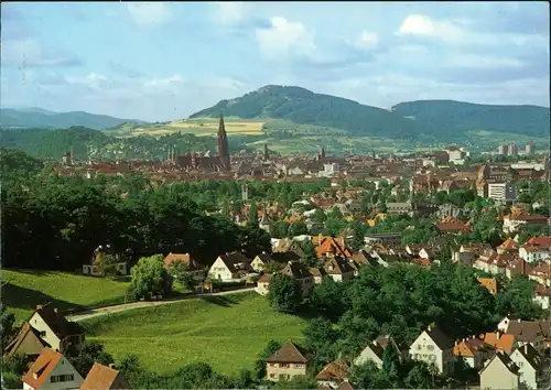 Ansichtskarte Freiburg im Breisgau Panorama-Ansicht 1985