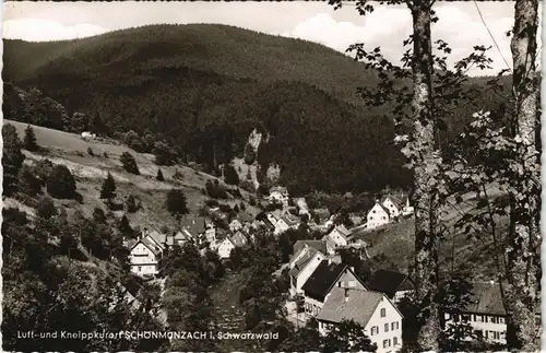 Ansichtskarte Schönmünzach-Baiersbronn Panorama Schwarzwald Dorf 1965