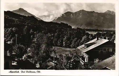 Ansichtskarte Bad Heilbrunn Panorama-Ansicht Alpen Blick 1967