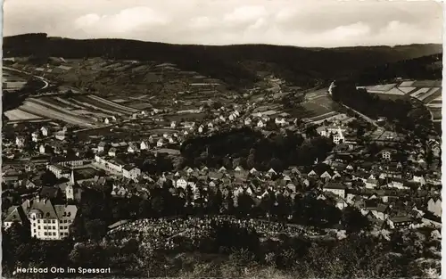 Ansichtskarte Bad Orb Panorama-Ansicht, Spessart Ort Fernansicht 1960